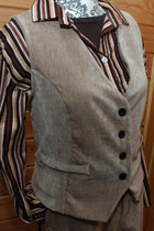 Gilet cintré velours