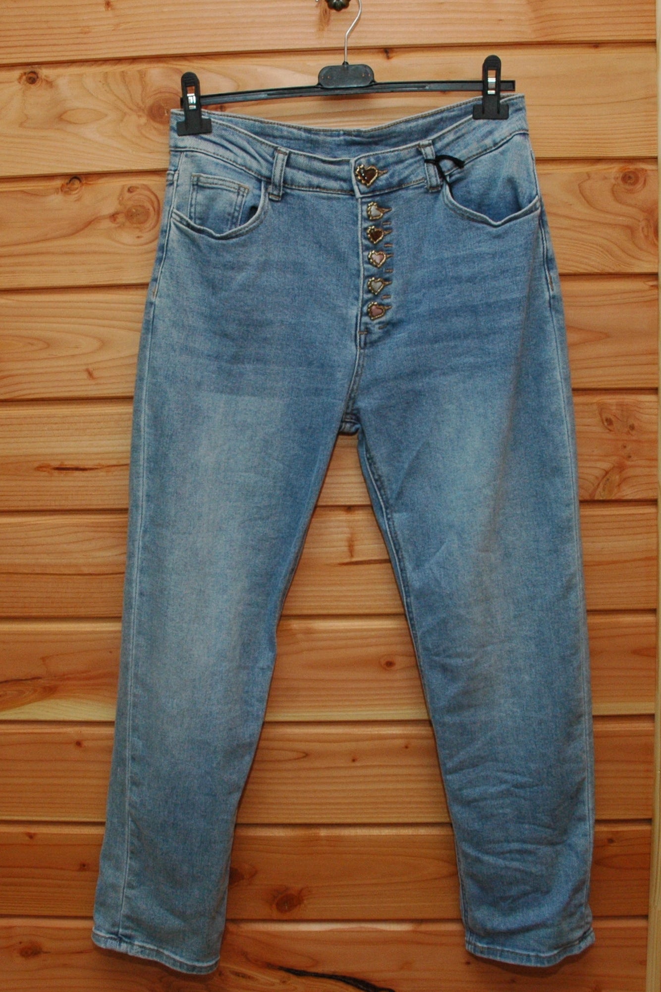 Jean  boutons fantaisie taille L