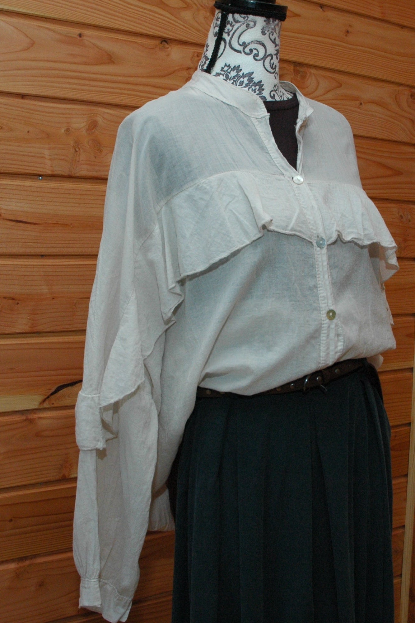 Chemise ample volant