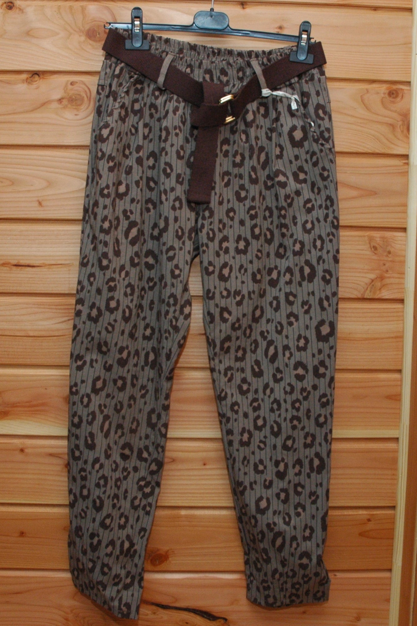 Pantalon léopard taille unique