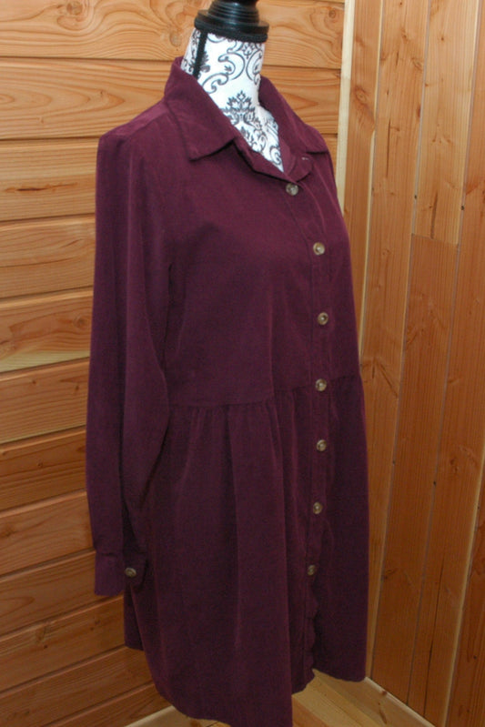 Robe en velours taille unique